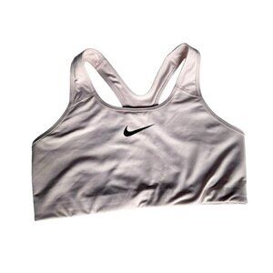 Nike Dry-Fit Women's Sz XL Light Pink Pullover Sports Bra Logo